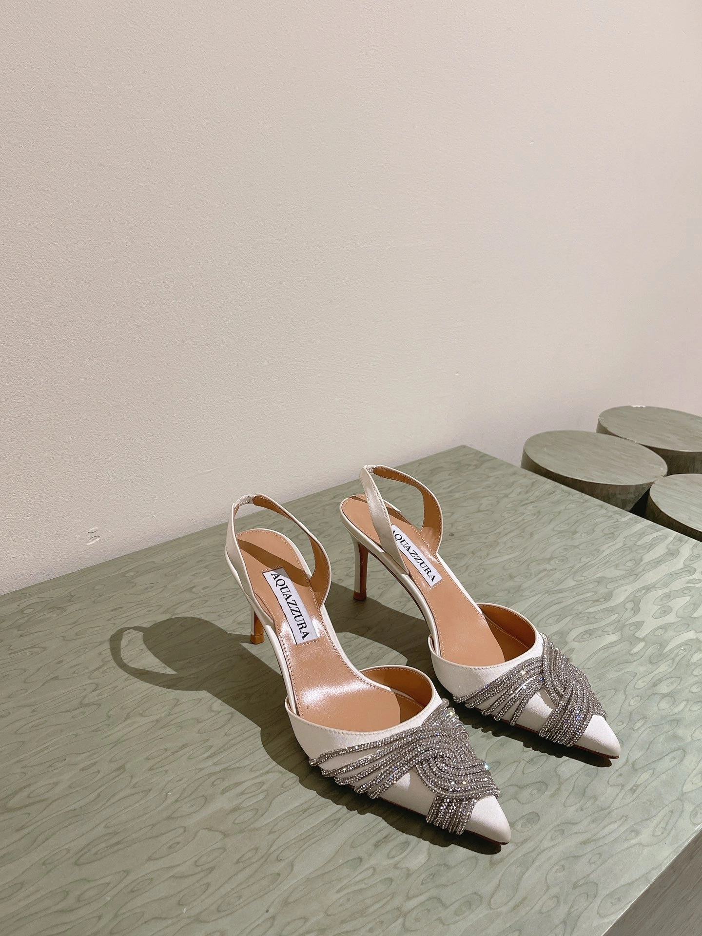 COCO-- GASMIDL1-SAT-FFF Heel height：6.5CM sheepskin item:D-X032C1496